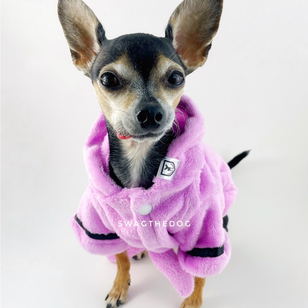 NWT Dog Lavender Bathrobe
